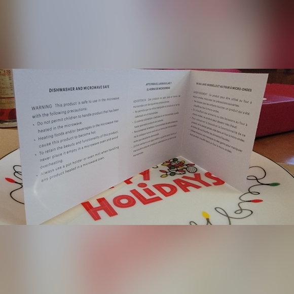 🎄 Lenox Snoopy “Happy Holidays” Accent Plates – Set of 4 – NIB 🎄 - Picture 10 of 11